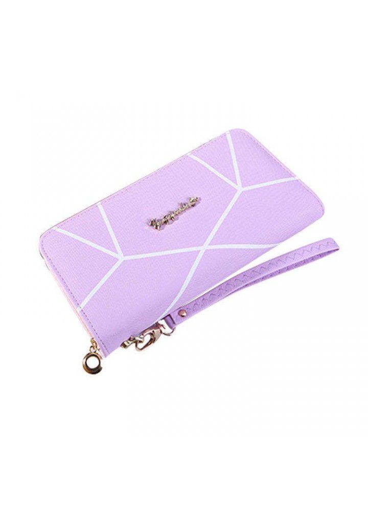  new popular women's wallet long fashion multi-function zipper wallet women's hand bag with Korean pattern 