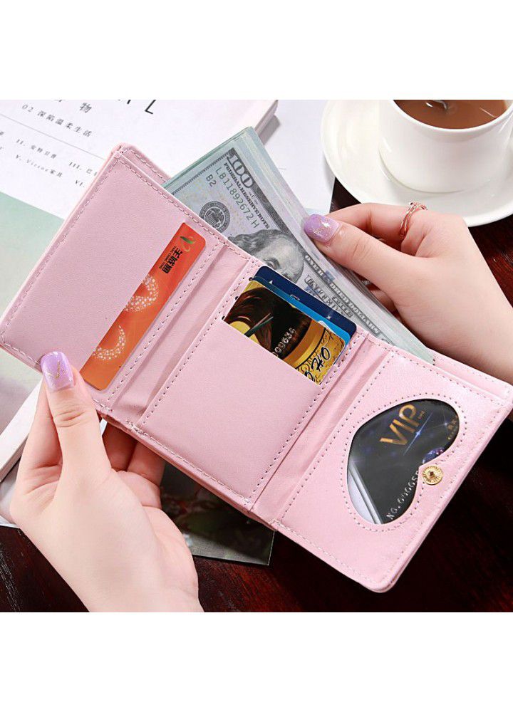  new popular Korean Student Wallet female short cartoon fruit zero wallet foreign trade cross border card bag customization 
