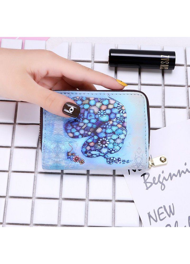 2018 new accordion card bag women's fashion multi card business card case zipper zero Purse Card Case 