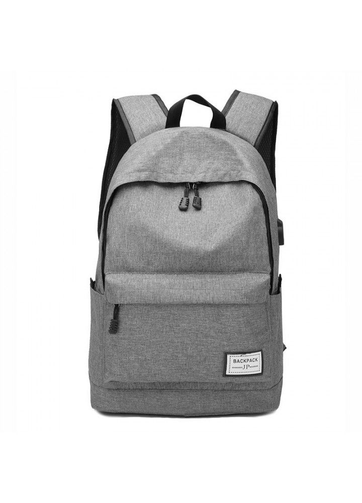 Cross border one new  backpack USB charging multifunctional backpack leisure backpack student bag 