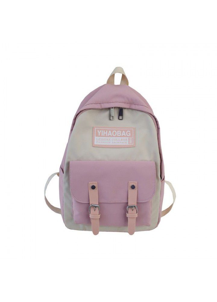 Ins schoolbag Korean version of the original Suzuki wind ulzzang backpack female high school students, Sen Department's versatile Canvas Backpack trend 