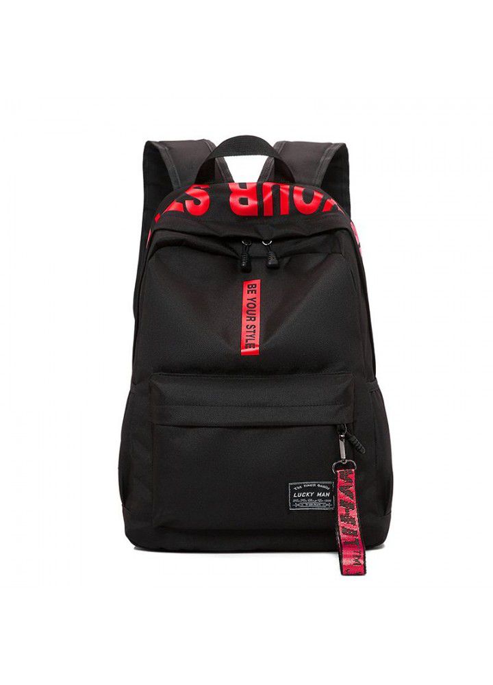 Cross border new leisure backpack nylon solid student bag backpack wholesale customized Backpack 