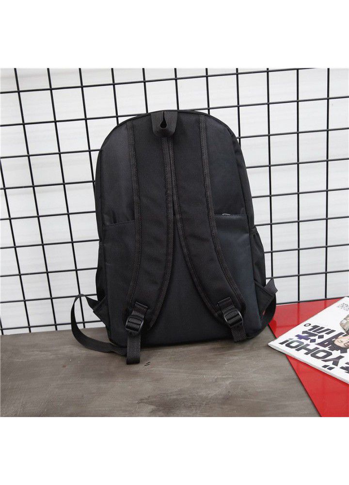 Cross border new fashion leisure backpack Student Backpack Travel Backpack reflective strip backpack manufacturer wholesale customization 
