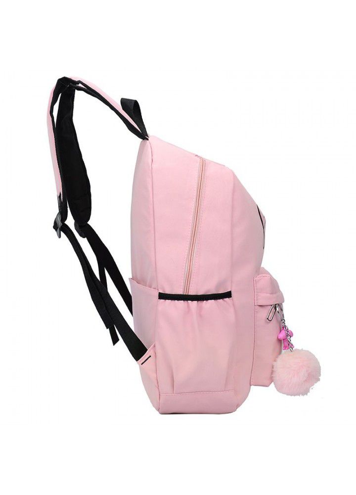 Schoolbag for middle school students female backpack for students Korean version campus solid color  new junior high school students Backpack 