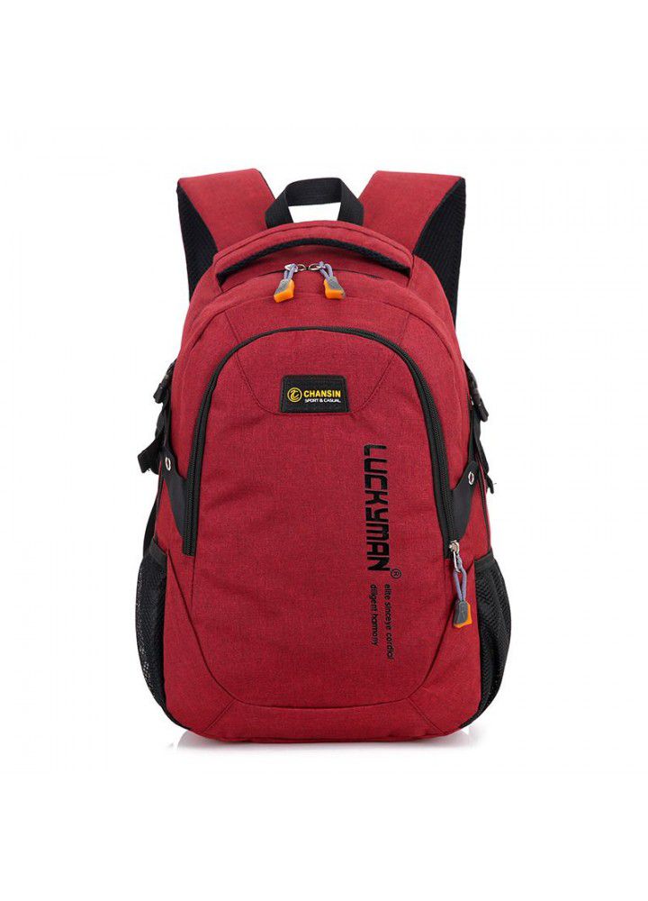 Cross border travel backpack leisure printing Student Backpack schoolbag logo customized student bag printing 