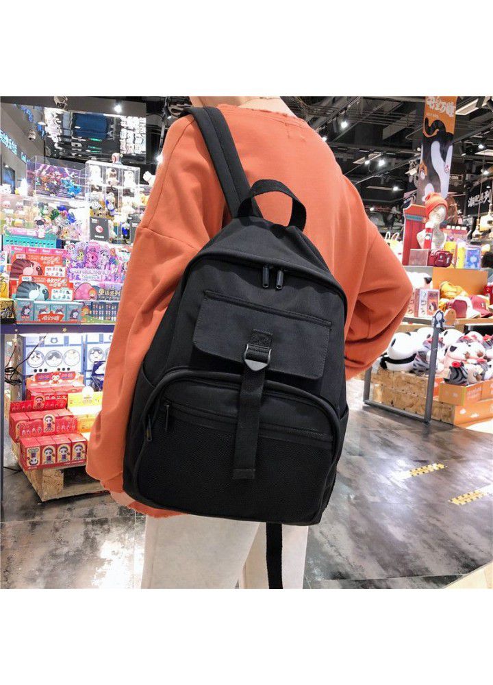 Student Backpack NEW leisure chaoku composite cloth load reducing wear resistant waterproof port wind work clothes men's and women's schoolbag 