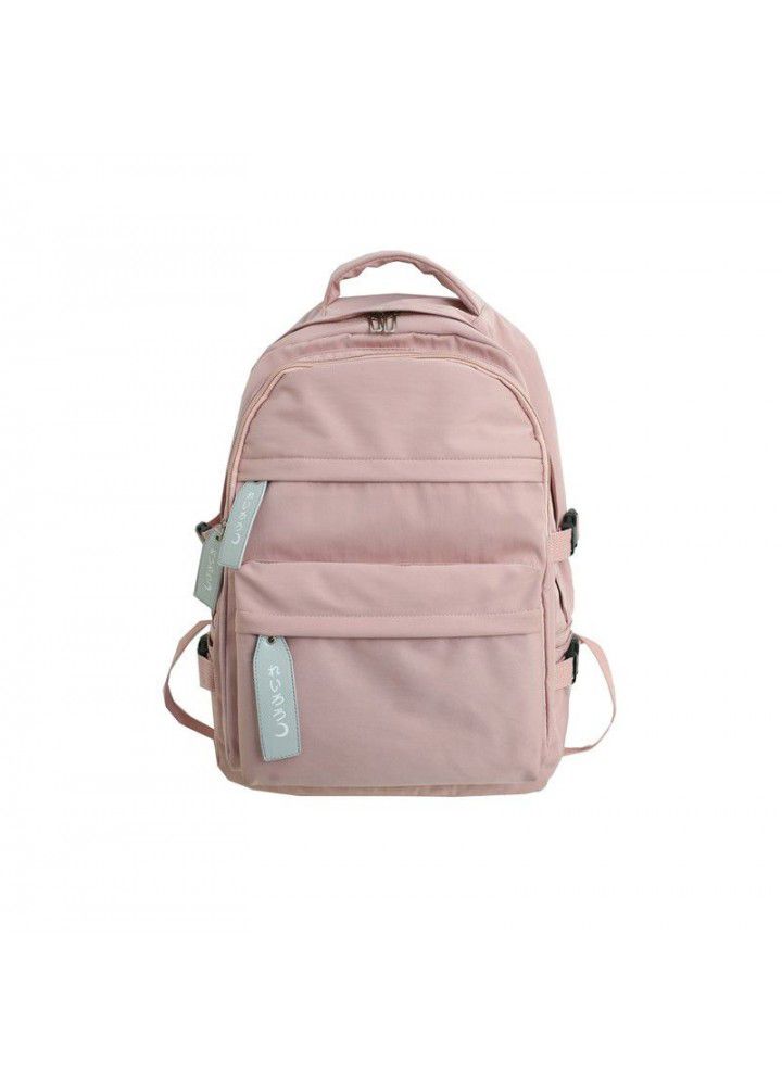 Schoolbag women's Korean version of Harajuku ulzzang high school students' simple and versatile Forest Department large capacity Backpack 