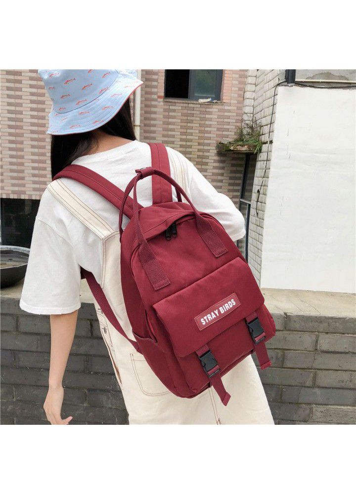 College style backpack  new fashion versatile good quality large capacity water splashing reducing student schoolbag 