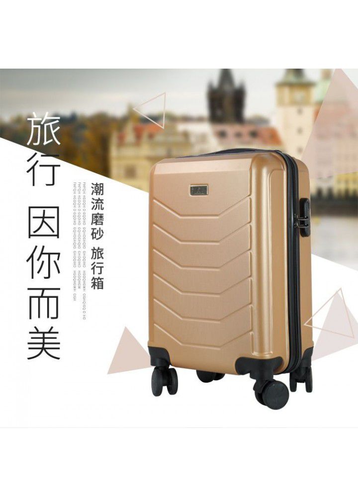 New foreign trade ABS suitcase female 18 inch business man small portable trolley case universal wheel boarding password box 