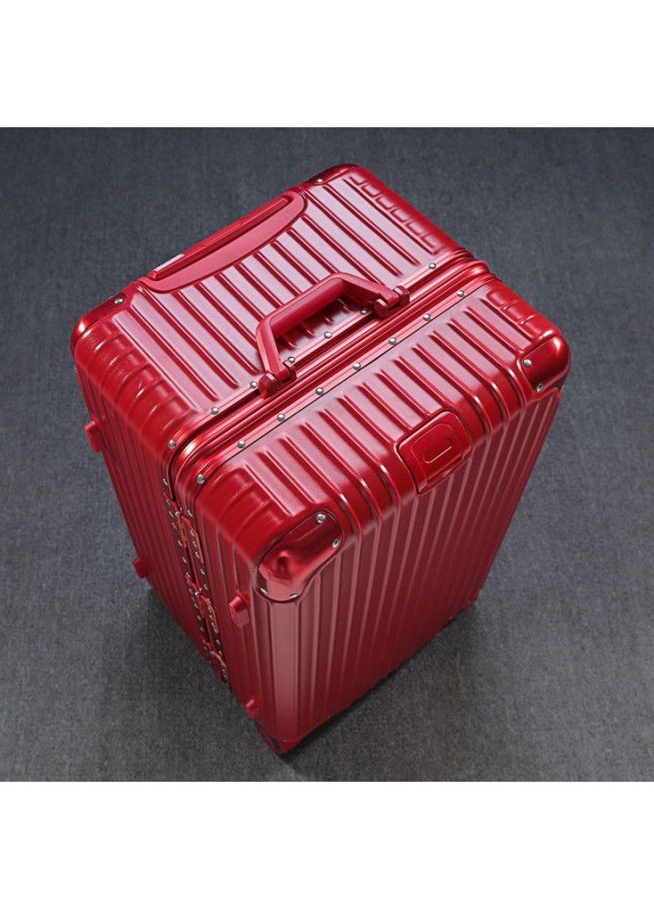 Thickened aluminum frame trolley case universal wheel extra large capacity travel case overseas consignment kit 32 inch luggage 