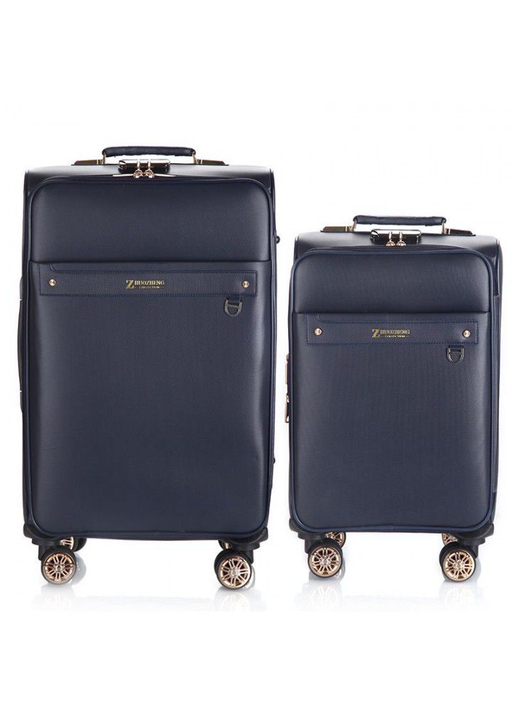 Paul suitcase Trolley Case male youth business code luggage trolley case 24 inch Pu Korean travel bag female 20 