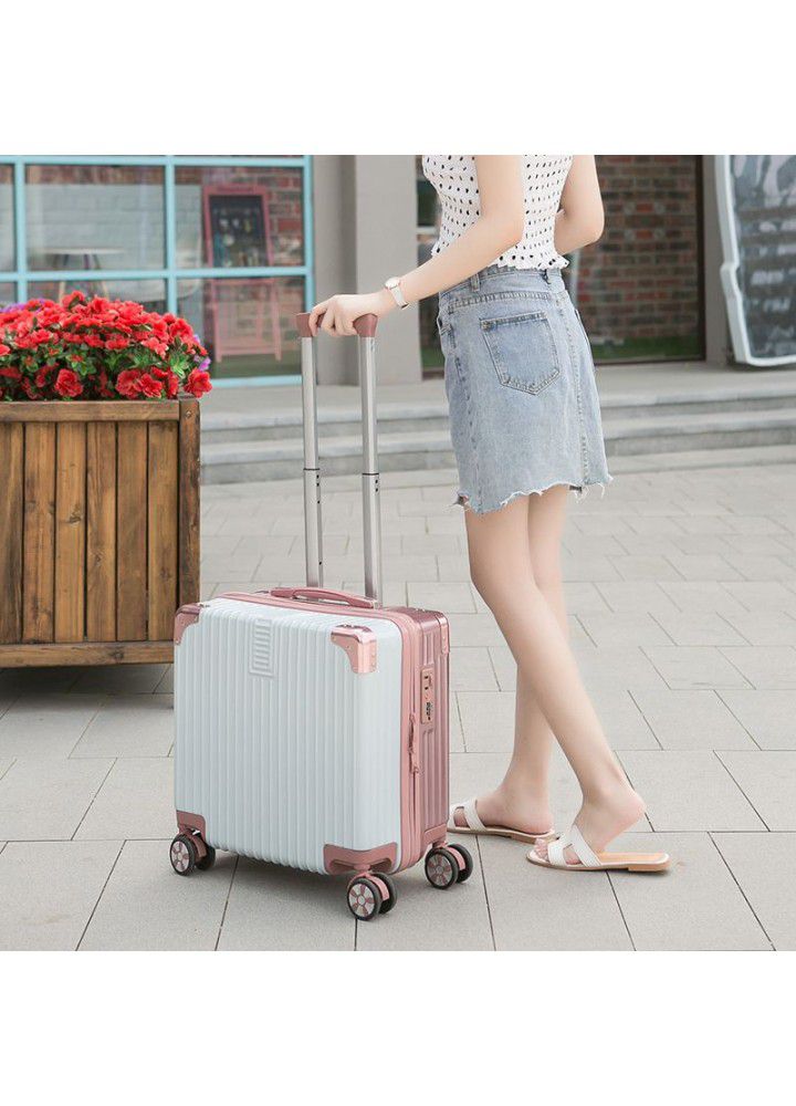 Mini suitcase light small boarding trolley case 20 female password travel case male 18 inch Korean version small fresh 