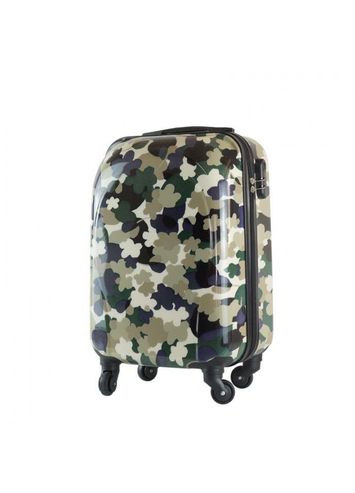 Camouflage Trolley Case 18 inch customized PC Case men and women board case travel outdoor children Mini luggage 