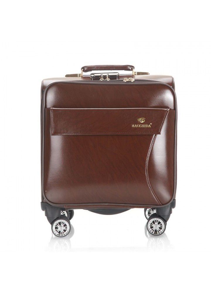 New 2017 Korean version Trolley Case universal wheel case fashion men's and women's travel luggage 18 inch wholesale custom 