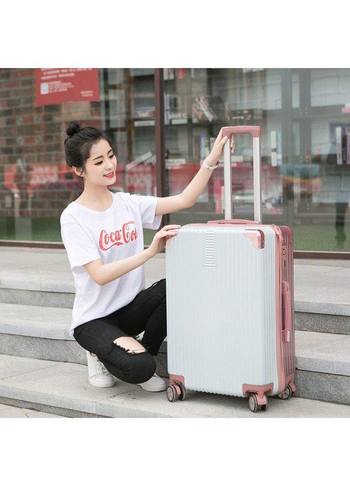 Trolley case 24 inch travel case 20 inch Korean password leather case universal wheel fashion men's and women's net red suitcase ins 
