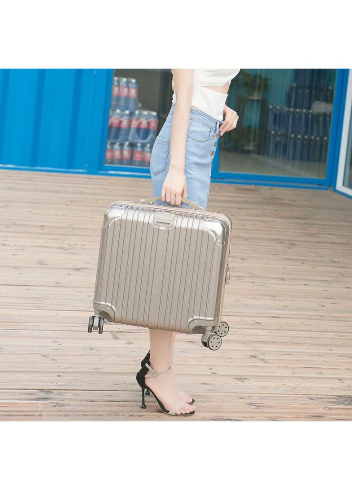 Suitcase women's small trolley case small password suitcase 18 inch boarding box net red 16 light small cute 