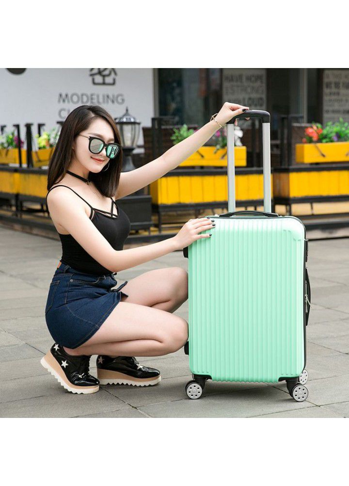 Manufacturer's direct selling trolley box universal wheel 24 inch suitcase for male and female students travel case scratch proof 20 inch boarding case 