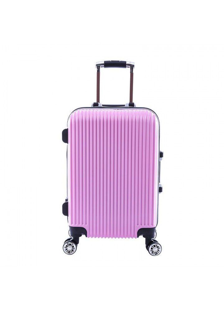 Small vertical bar code lock 20 inch aluminum frame trolley case mute universal wheel luggage case gift customization 