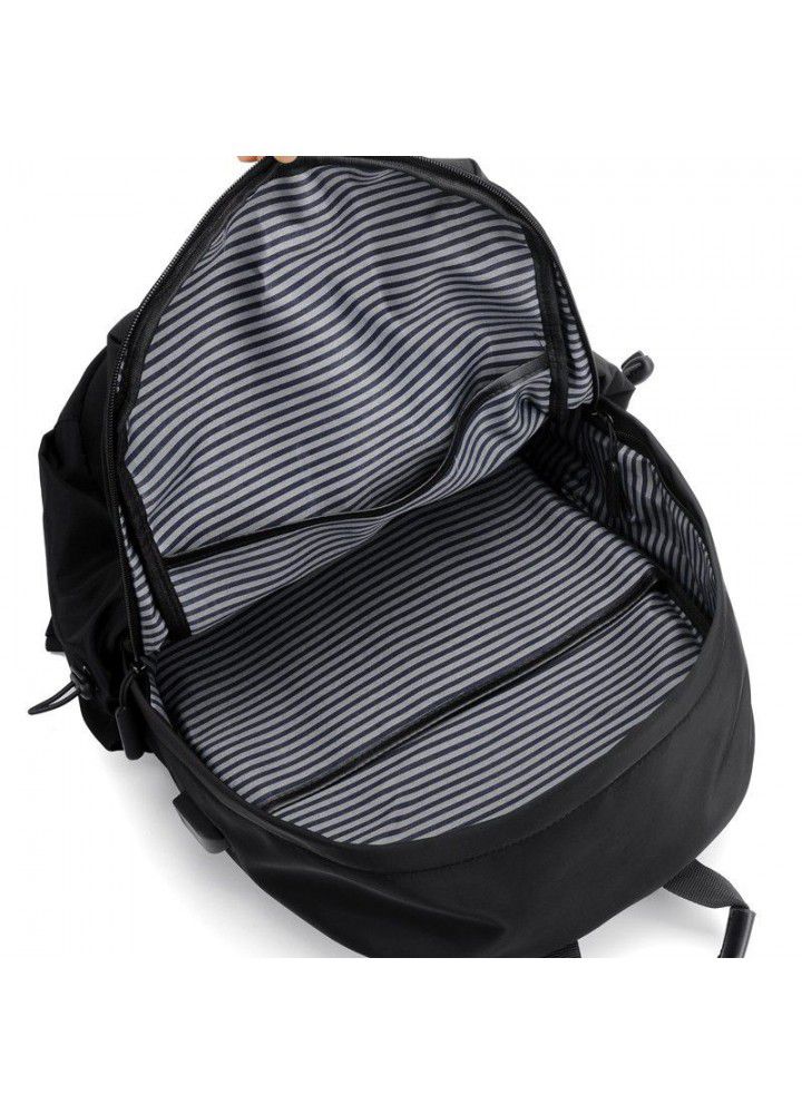 Leisure backpack men's Backpack Travel tide brand Street simple schoolbag fashion trend computer bag travel 
