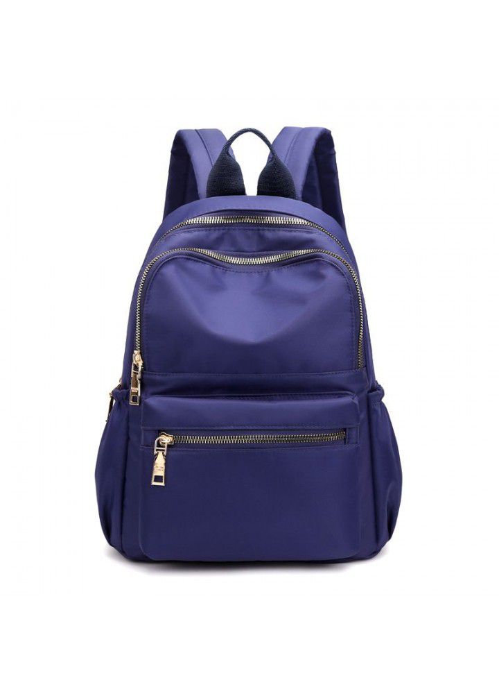 Backpack women's Nylon fashion leisure backpack simple fashion Korean student schoolbag work shopping Backpack 