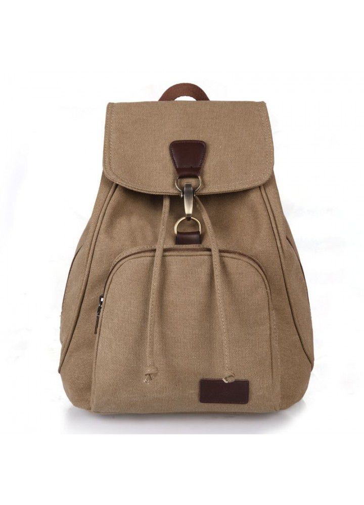 Foreign trade new retro fashion girls outdoor Canvas Backpack schoolbag fashion backpack manufacturer wholesale one on behalf of hair 