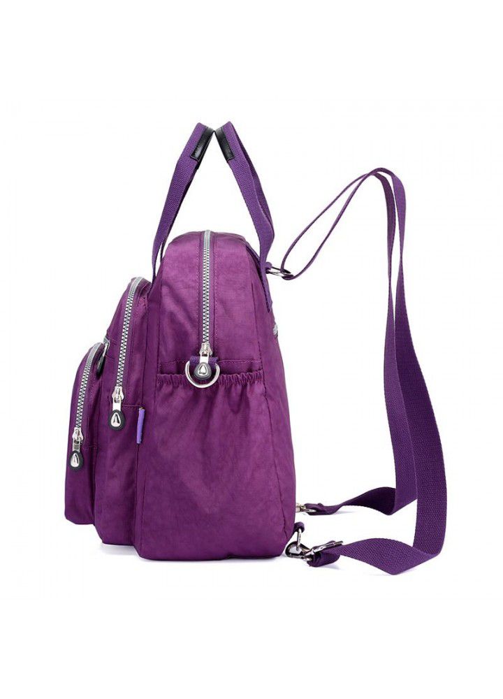 Nylon mummy bag single shoulder cross carry large capacity women's bag travel backpack multi function fashion bag 