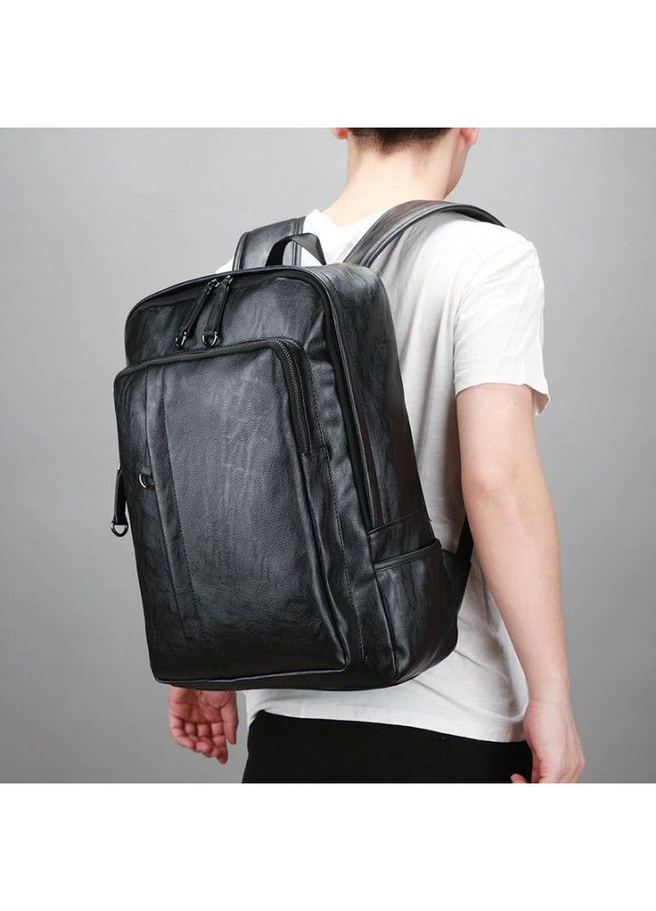 Leisure men's backpack men's backpack Korean Student Book foreskin fashion trend sports travel computer bag trend 