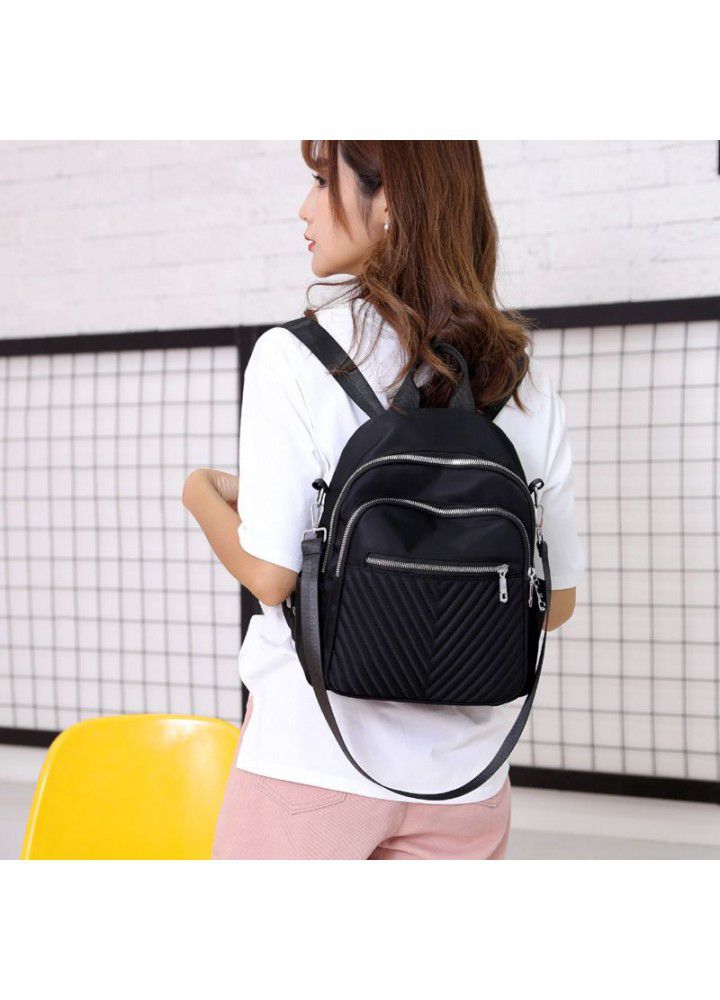 Nylon women's bag  new fashion light backpack large capacity Travel Backpack fashionable women's bag 