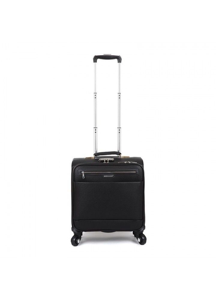New Pu business boarding Mini student suitcase 18 inch universal wheel trolley case small fresh suitcase wholesale 