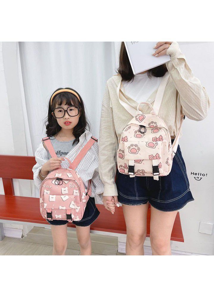 Japan and South Korea boys and girls travel Canvas Backpack children fashion Backpack Light Kindergarten Children schoolbag tide 