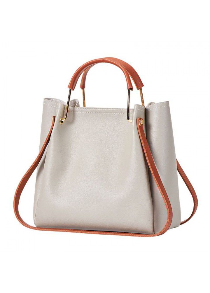  women's bag new leisure bucket bag Korean fashion handbag women's large capacity shoulder bag versatile trend 
