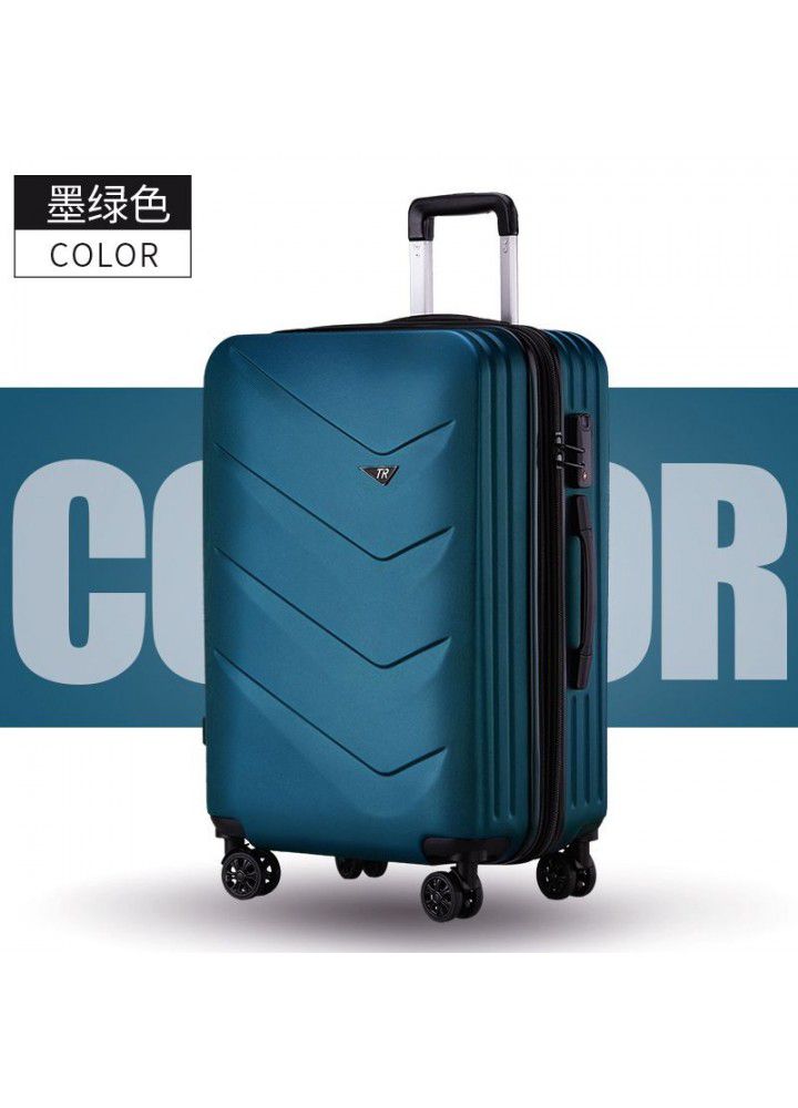 Classic business men's 20 inch suitcase stripe 24 inch women's suitcase expansion layer large capacity 28 inch suitcase
