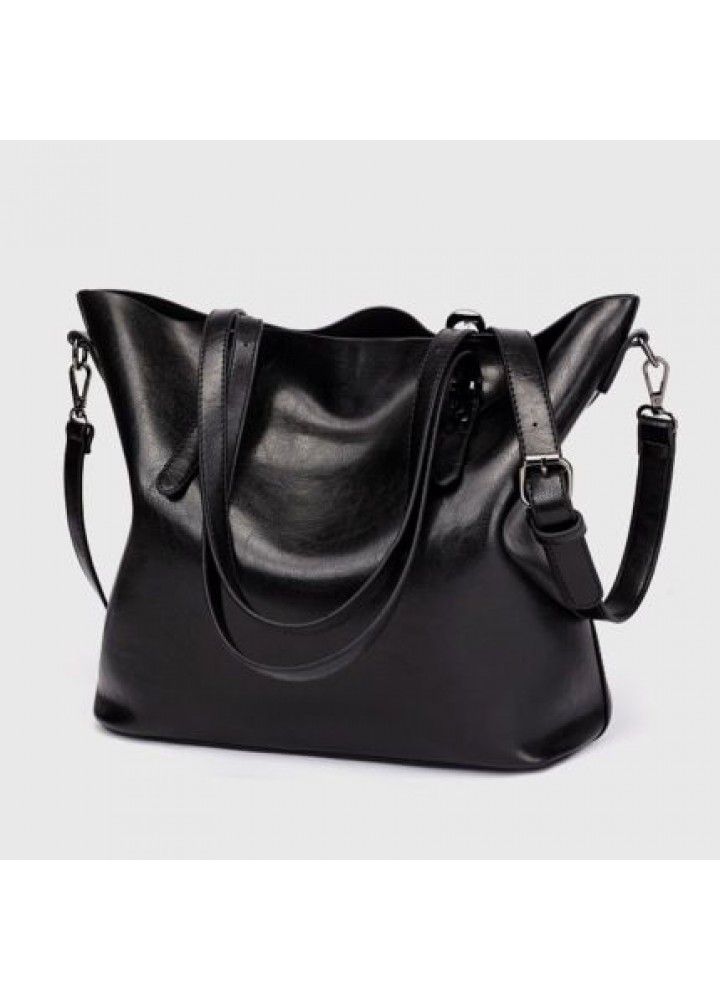 Cross border new oil wax leather women's bag Amazon Women's Bucket Bag retro handbag One Shoulder Messenger Bag h867 