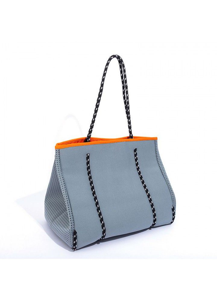[cross border stock] breathable perforated diving beach bag high capacity women's One Shoulder Tote Bag Mommy bag 