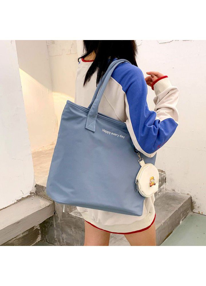 Korean autumn and winter new handbag women's large capacity fashion simple single shoulder bag student literature bag 