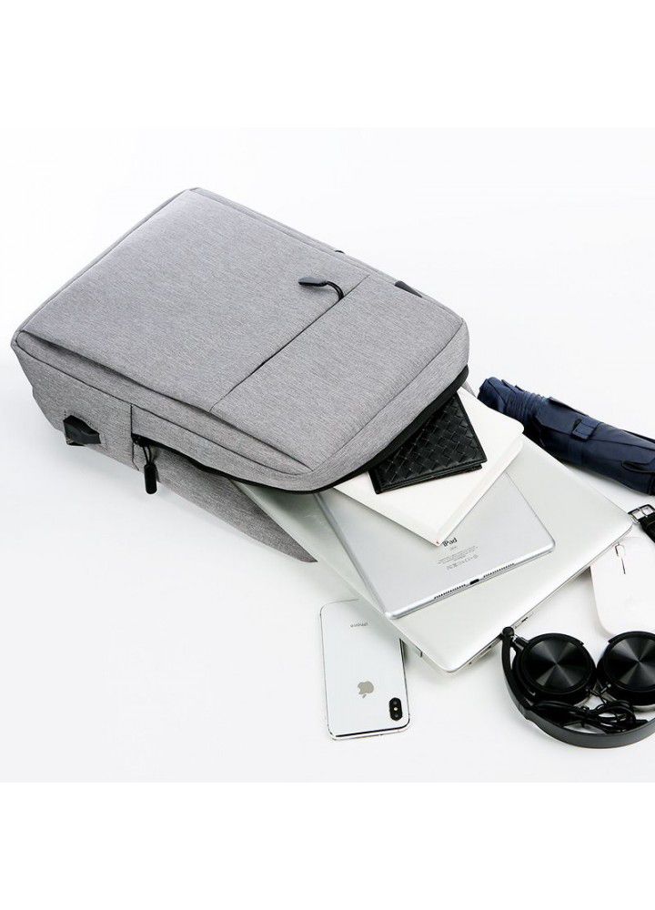 Xiaomi same backpack men's computer backpack custom business leisure splash proof Oxford cloth schoolbag 