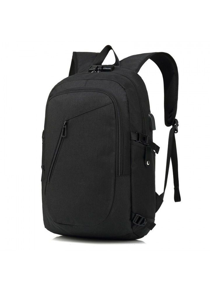 Business computer bag outdoor travel leisure travel backpack male and female USB rechargeable backpack student computer schoolbag 