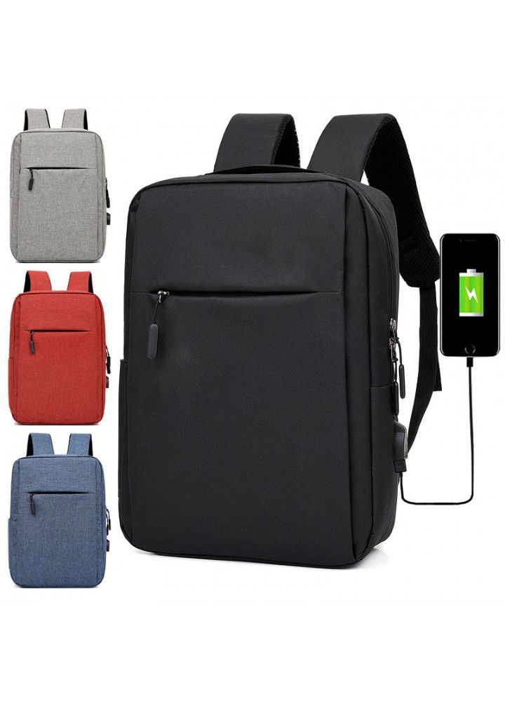 Xiaomi same backpack men's computer backpack custom business leisure splash proof Oxford cloth schoolbag 