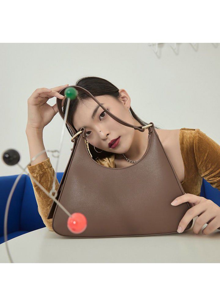 2020 summer new Korean underarm bag women's French stick Tote Bag Leather Women's bag niche design one shoulder bag women's bag 