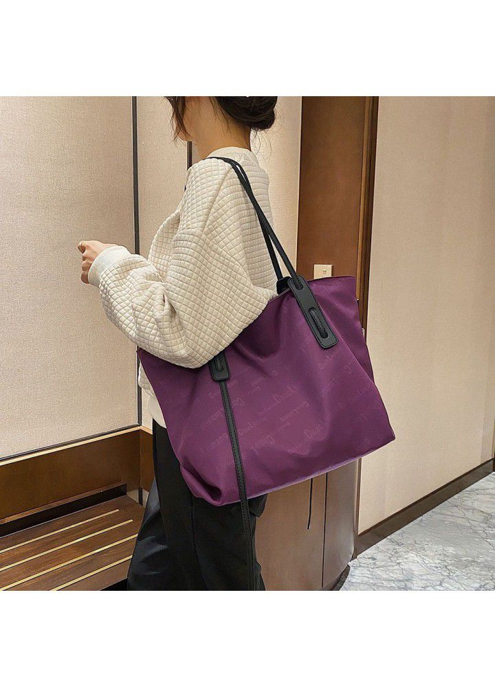 Bag women's bag new  women's single shoulder bag trend Oxford butot bag leisure large capacity handbag women's bag 