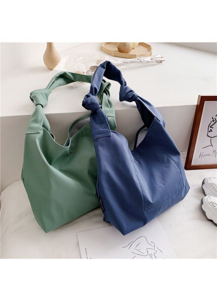  new lazy style nylon butot bag South Korean ins fashionable messenger bag women's versatile large capacity shoulder bag 