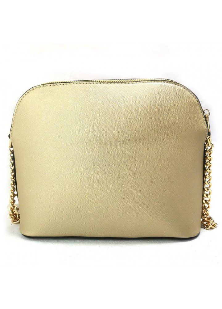 Factory wholesale women's bag cross grain leather bag  new small shell bag Single Shoulder Messenger chain bag women's handbag 