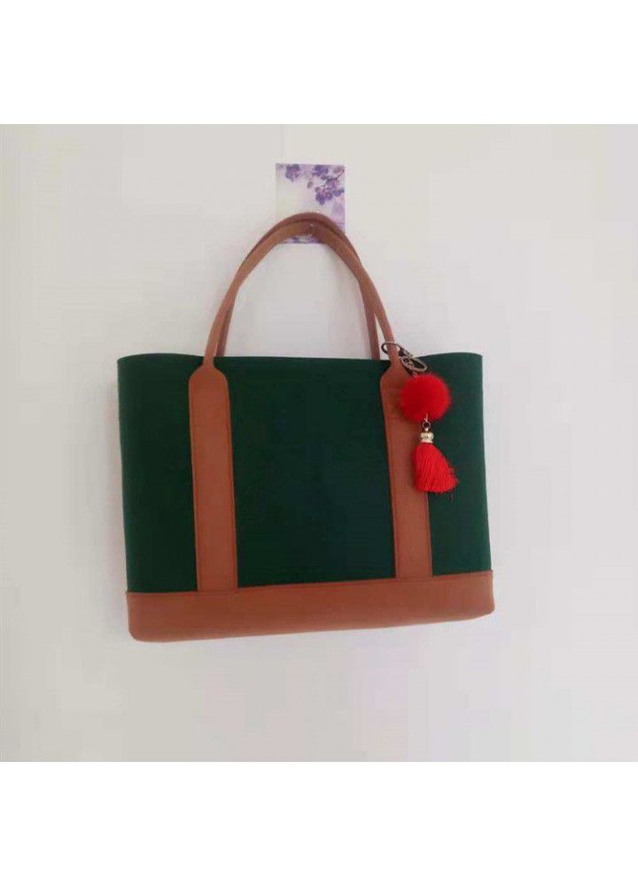 Custom made felt bag, printable product packaging, environmental protection lady's handbag, shopping and storage bag 