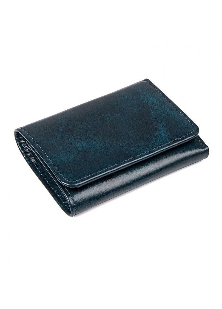 Jiameida retro fashion wallet short men's and women's general leather head leather wallet 8177 wholesale 