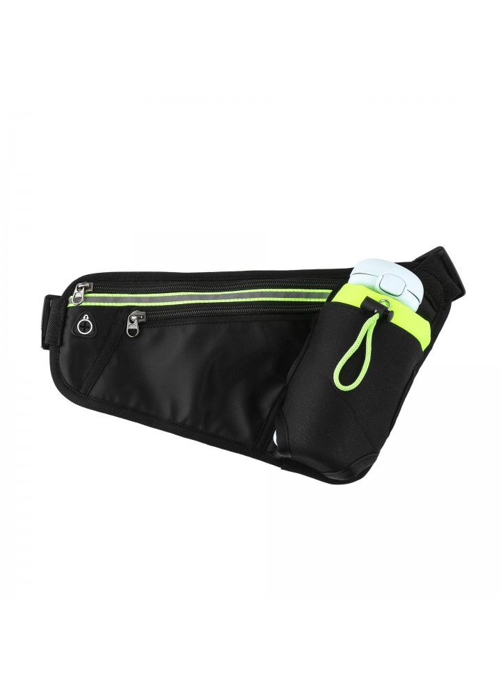 Fashion sports night running waist bag outdoor multifunctional waterproof running kettle waist bag cross border personal mobile phone bag 