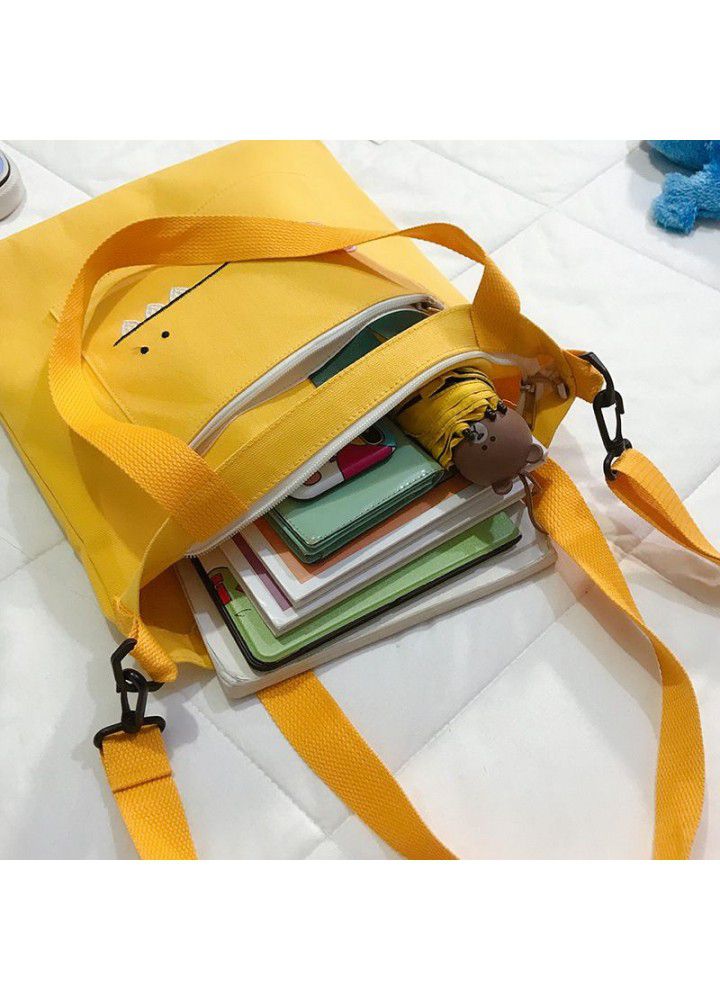 New simple single shoulder canvas bag for Japanese students 