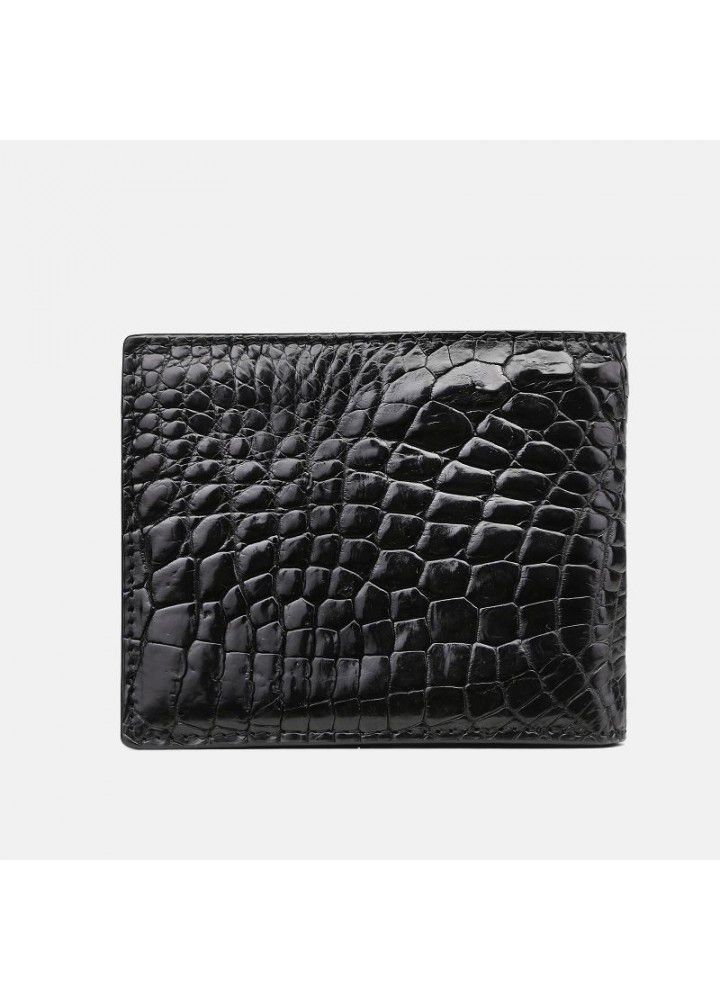 Crocodile claw men's wallet short leather  new luxury brand wallet men's horizontal two fold Wallet 