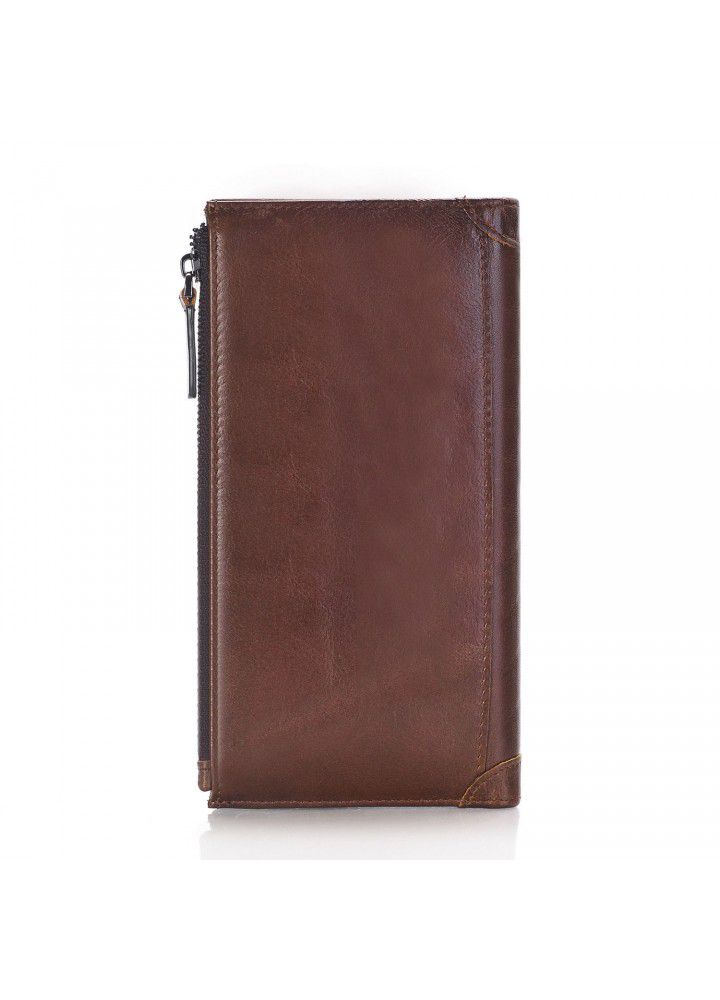 Foreign trade long men's wallet popular men's large capacity hand bag zipper Mobile Phone Wallet spot wholesale 
