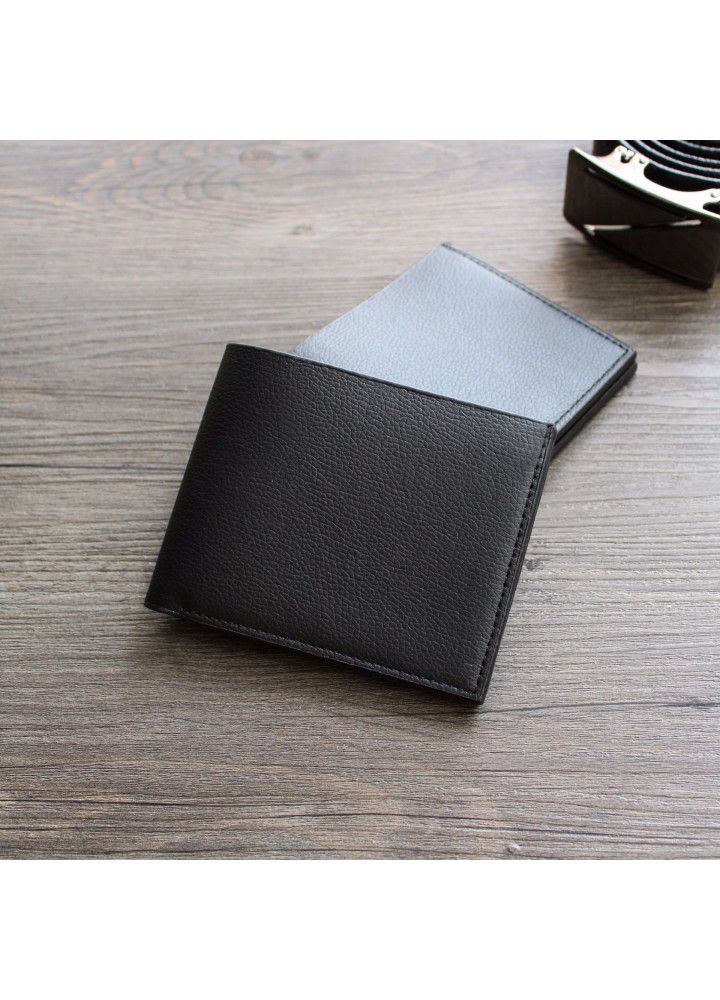Factory direct sales new business gift wallet men's cross section fire skin 10 yuan source stall goods wallet wholesale 