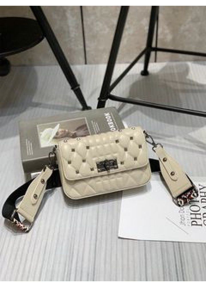 Leather bag  new cowhide bag xiaoxiangfeng Lingge chain bag fashion Messenger Shoulder Bag 3313 